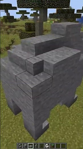 I Built a GIANT Elephant! 🐘 #shorts #minecraft