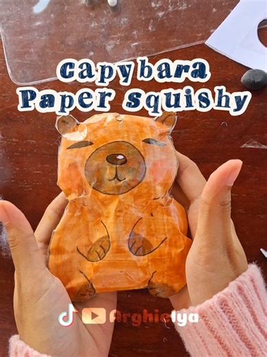 DIY Capybara Paper Squishy Craft