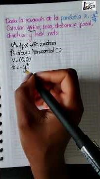 Parabola: Focal length, latus rectum, and vertex