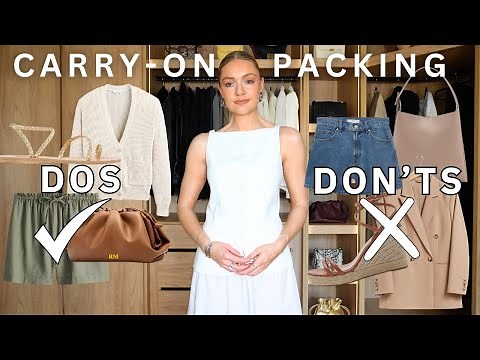DOS & DON'TS OF HAND-LUGGAGE PACKING FOR A SUMMER HOLIDAY