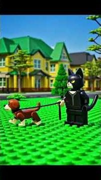 This Cat's LEGO Adventure Gets Completely Out of Hand #CatLife #AI #Shorts