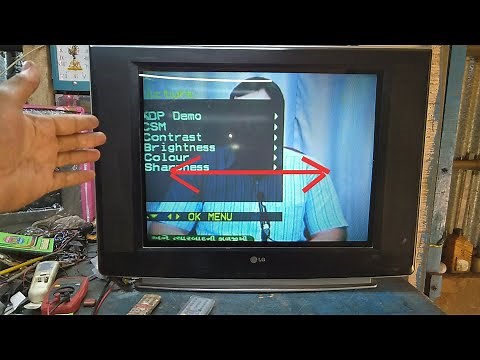 LG 29 inch CRT TV, HORIZONTAL PICTURES LENGTH PROBLEM, REPAIR AND SOLUTION,