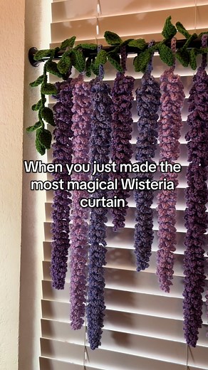 Magical Crochet Wisteria Curtain Creation