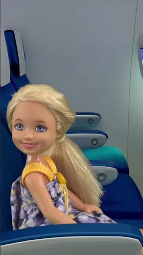 Our first time on a plane 🛫 #shorts #barbie #gracesworld #plane