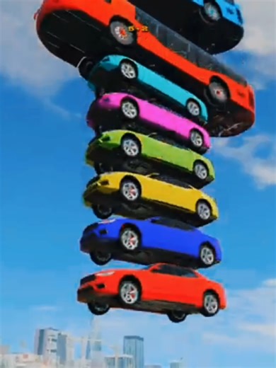 Colorful Cars and Buses: A Fall Crash Compilation