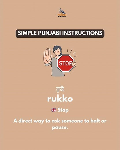 Simple Punjabi Instructions #learnpunjabi