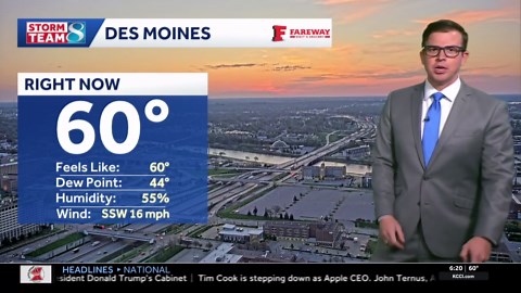 Iowa weather: The spring warm-up continues with storm chances returning late week