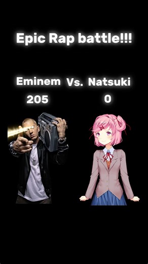 Natsuki vs. Eminem rap battle #ddlc #ddlcnatsuki #dokidokiliteratureclub #rapbattle