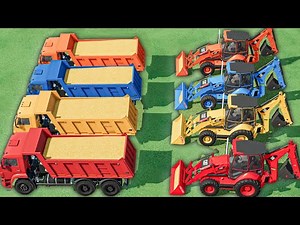 Excavation Cat Backhoe With COLORS - Load Work - Farming Simulator 22