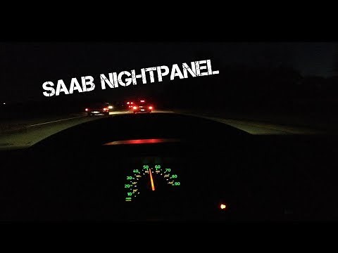 Saab 9-3 Night Panel Demonstration