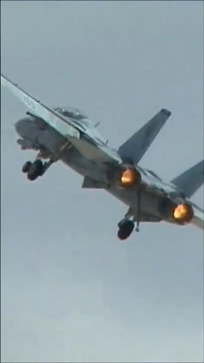 【誰が何と言おうとTOMCAT！】フルアフターバーナーで再加速するF-14 最高にかっこいい艦上戦闘機