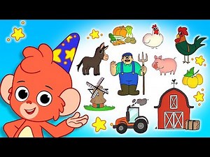 Club Baboo | ABC Animals on the farm | Learn animal names and sounds for kids!