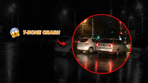 T-bone crash incident captured on camera