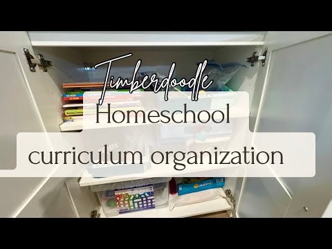 HOMESCHOOL CURRICULUM ORGANIZATION CABINET