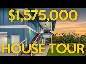 Hawaii real estate tour New Construction 5bd 3ba ocean view house $1.575M