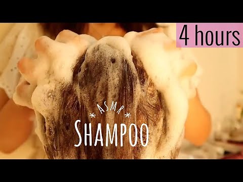 [ASMR] 4 HOURS Relaxing Shampoo and Hair Wash | No talking