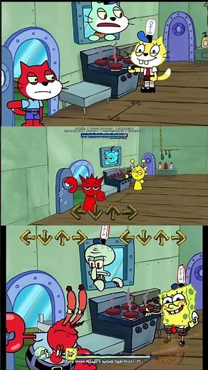 Friday Night Funkin' Mr Krab Angry but Scratch vs Sprunki - FNF Krusty Karoling Mods