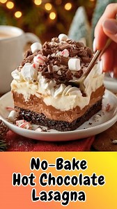 No-Bake Hot Chocolate Lasagna: Creamy, Chocolatey & Comfortingly Festive — A Cozy Winter Dessert Dream! | Tasty Gastronomic