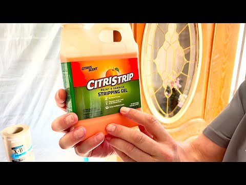 Strip Fiberglass Door using Citristrip Stripping Gel (Part 1)