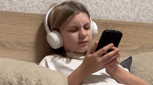 Young Girl Listening Music Browsing Social Stock Footage Video (100% Royalty-free) 3760005689 | Shutterstock