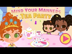 Fancy Nancy mind your manners tea party. Play on DisneyNow!