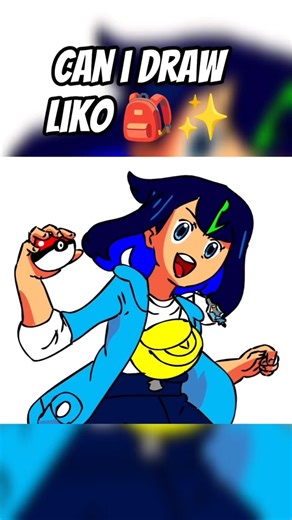 🎒✨ Drawing Liko | Pokémon Horizons Art #Shorts