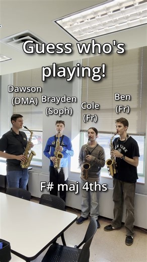 UMKC Saxophone Studio | What scale should we do next?? Undergraduate students are paired with graduate students for a technique class/lesson that meets once per... | Instagram