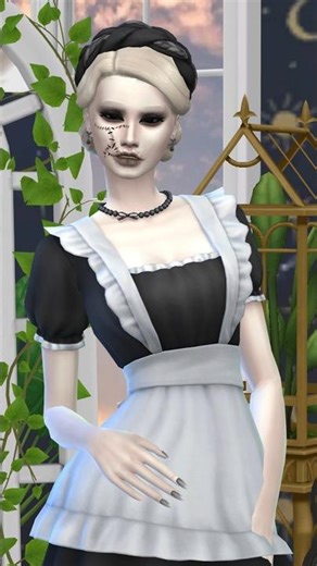 Halloween Costume Idea: Housemaid | The Sims 4 CAS no CC outfits