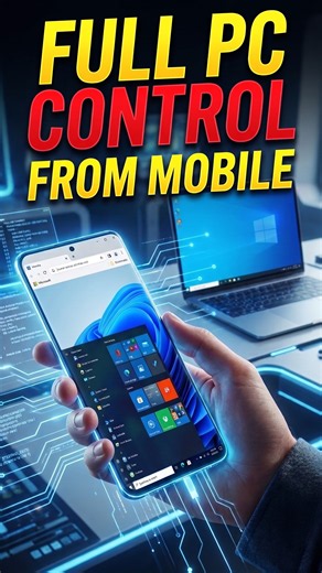 How to Control Your PC From Your Phone! 📱 #makeeasy #shorts