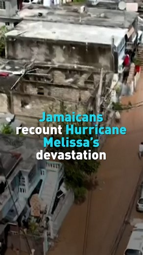246K views · 6.3K reactions | Hurricane Melissa has devastated Jamaica, becoming the strongest storm on record ever to hit the Caribbean island. Hear how local residents describe their experience of living through the hurricane. | CGTN America | Facebook