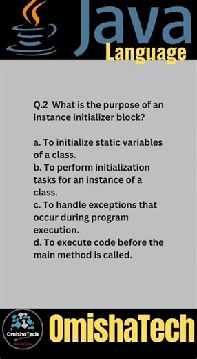 Java programming MCQ #23 #programming #javaprogramming #instance #object