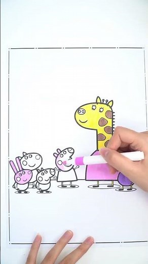 How to Color a Funny Pig | Cute Pig Coloring Page for Kids