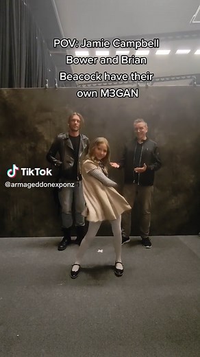 Jamie Campbell Bower Reacts to Megan Dance Challenge