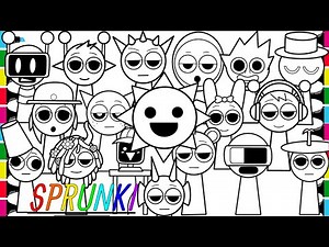 Incredibox Sprunki Coloring Pages New / How to Color ALL SPRUNKI ORIGINAL Version / NCS MUSIC