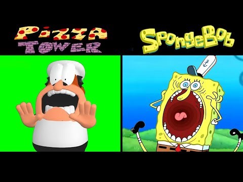 Pizza Tower Boo vs SpongeBob Boo