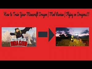 How To Train Your Minecraft Dragon | 1.12.2 Mod Review | FLYING ON DRAGONS!!!