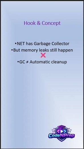 .NET Memory Leaks That Kill Performance #shorts #youtubeshorts
