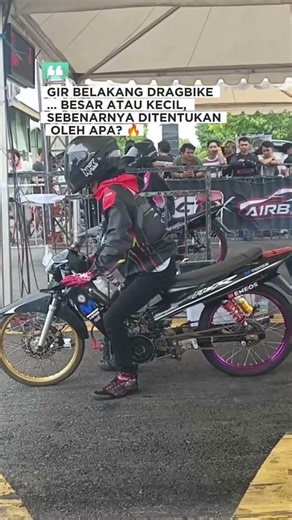 Gir belakang #dragbike besar atau kecil ?, sebenarnya di tentukan oleh apa ?