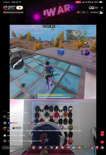 Disfruta de tu streamers favorito con mejor calidad @iWÅR🎱 te fuiste en el video #codmobileclips