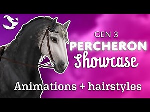 Percheron Showcase | Animations & hairstyles | Star Stable Online⭐️