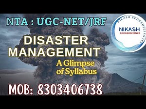 ✓DISASTER MANAGEMENT|PAPER-2|A Glimpse Of Syllabus|NTA:UGC-NET/JRF|