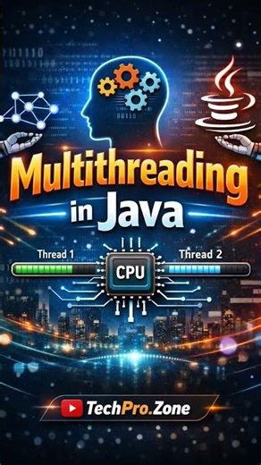 Runnable Interface = Better way to handle threads 🔥 Follow 👉 TechPro.Zone #JavaLearning #explorepage