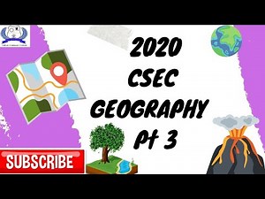 2020 CSEC Geography Paper 1 Part 3 Answers