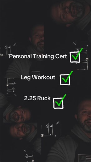 “Certified today. Still trained. ISSA Personal Training ✔️ Leg day—no shortcuts. 2.25 mile ruck to finish what I started. Progress isn’t just what you lift… It’s what you commit to when no one’s watching.” #ISSAcertified #PersonalTrainer #LegDay #RuckTraining #EarnedNotGiven @Liz Thompson @Coach Rob @Reliant.fitness