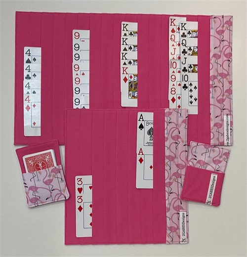 Card Game Organizer Mats: Canasta, Samba, Queens - Set of 2 Card Pockets - Etsy