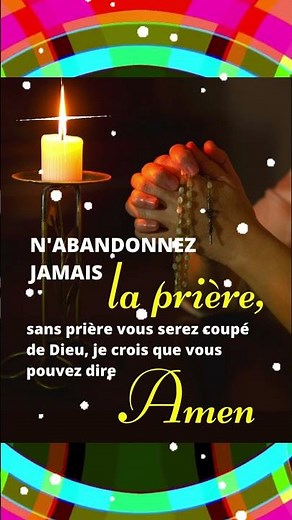 La Priere. / Prayer in French.