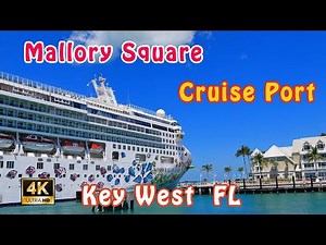 Explore Key West Cruise Port | Mallory Square | Florida | 4K