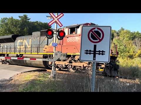 seeing the Canadian national sd70m-2 pulling his stealtrain on cn rail a100.