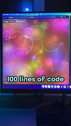 One art generator. 10, 100, 1000 lines of code. #coding #programming #ai #aiart #aigenerated #code