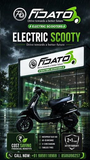 ⚡ New EASYGO Electric Scooter | 90 KM Range 🔥 Premium Look | Fidato Electric Scooters